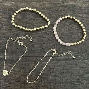 Lily Sky - Avery - 4 Piece Layering Bracelet Set - New!
